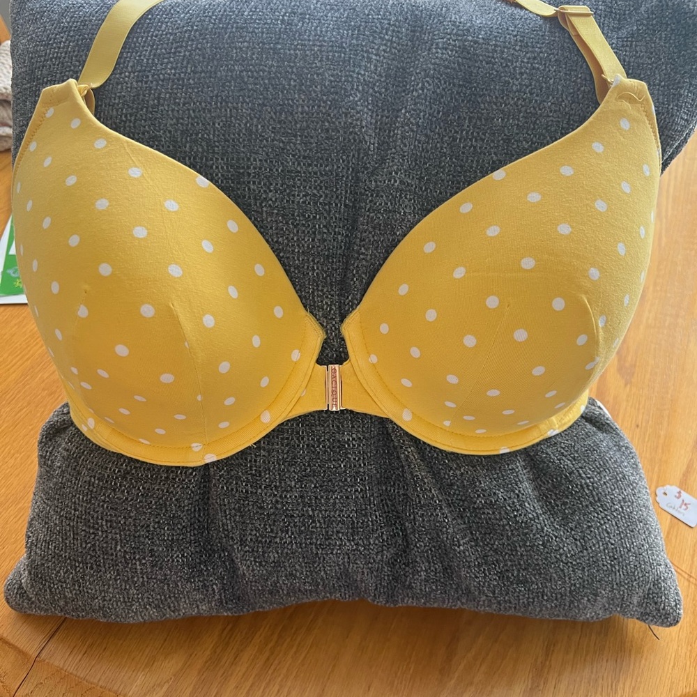 Yellow Polka Dot Bra